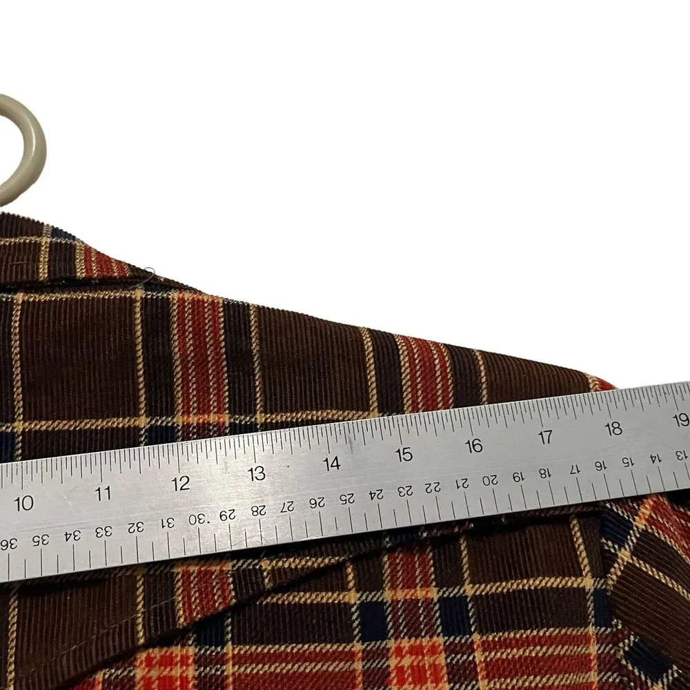Miller Western Wear Blazer Sport Coat Men Size 40 Vintage Plaid Cowboy Corduroy